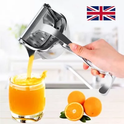 Lemon Orange Fruit Juicer Manual Juice Squeezer Hand Press Machine Kitchen Home • £10.29