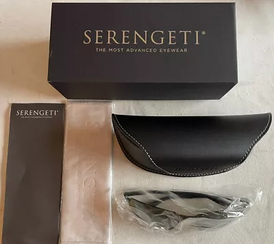 Serengeti MATERA LARGE 8730 Satin Gunmetal 555 Polarized Sunglasses • $199.99