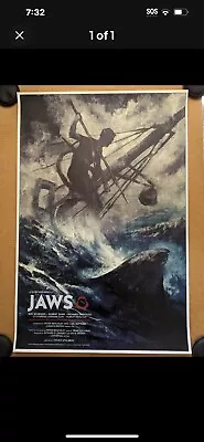 Jaws Movie Poster Karl Fitzgerald Variant Ed 200 Official Spielberg Mondo • $80