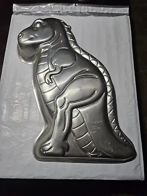 Vintage 1987 WILTON DINOSAUR Partysaurus T-Rex Cake Pan #2105-1280 Baking Mold • $15