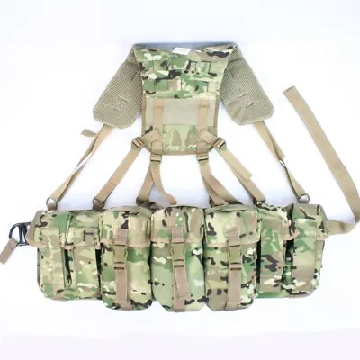 MTP SA80 Army Airborne 3 Utility Pocket Multicam Webbing Set MAC866 • £49.99