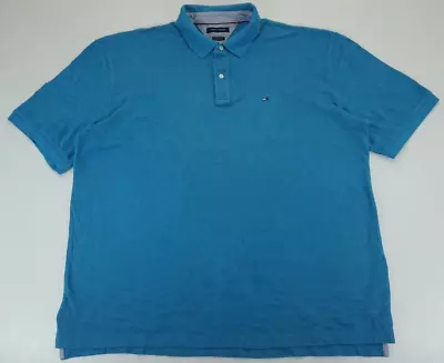 Tommy Hilfiger Polo Shirt Size 4XL XXXXL PIT TO PIT Is 26 Inches Label • £24.99