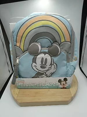 Disney MICKEY MOUSE Backpack Mini Child Harness 18M+ Insulated Lt Blue Grey • $17.99