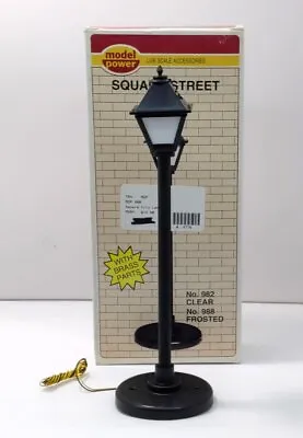 Model Power 988 G Scale Brass Post Square Frosted Street Lite LN/Box • $10.10