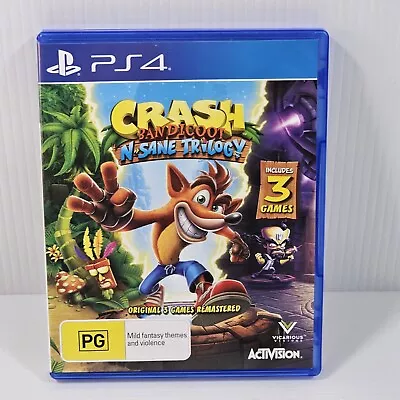 PS4 Crash Bandicoot N-Sane Trilogy - PlayStation 4 - VGC  • $29.95