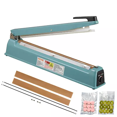 VEVOR 16  Iron Hand Impulse Heat Sealer Machine Poly Bag Sealing For Plastic Bag • $28.99