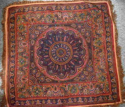 Exquisite Antique Middle Eastern +150 Years Old Needle Work Tapestry • $1950