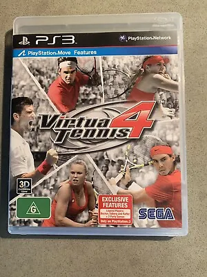 $15 • Buy Playstation 3 PS3 Virtua Tennis 4 - Inc Manual
