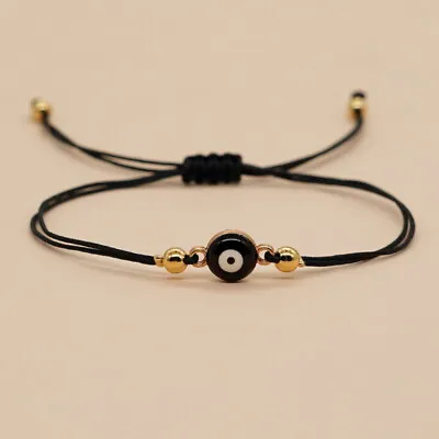 Fashion Evil Eye Crystal Bracelet Chain Adjustable Women Men Turkish Jewelry New • $0.97