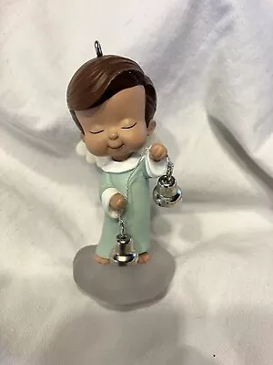 Boy Angel With Bells -ornament By Mary’s Angels #15 2002 • $7.99