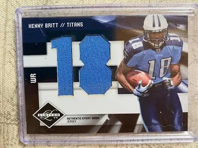 Kenny Britt 2009 Donruss Limited #17 Rookie Jumbo Jersey /50 • $0.99