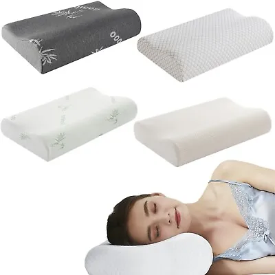 Orthopedic Contour Memory Foam Pillows Ergonomic Cervical Pillow For Neck Pain • $17.96