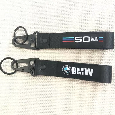 Keychain Lanyard Clip For BMW Keychain Metal Backpack Key Ring Hook Strap Nylon • $10