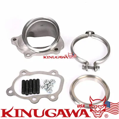 Kinugawa Turbo 5 Bolt To 3  V-band Dump Pipe Flange For Nissan CA18 GT25R GT28R • $145