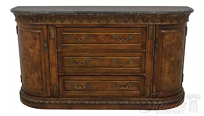 54887EC: MCFERRAN Design Country French Marble Top Sideboard • $1395
