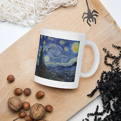 Starry Night - By Vincent Van Gogh Glossy Mug • $11.50