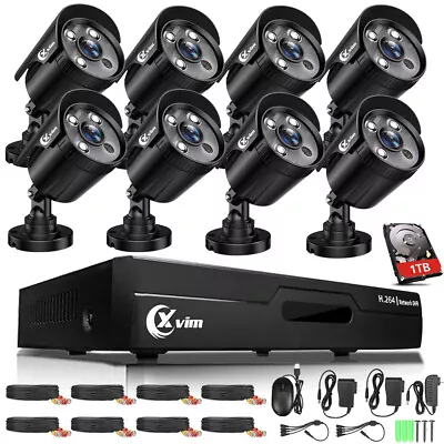 XVIM 1080P 8CH DVR Security Camera Outdoor CCTV Home Security Camera System Kit • $188.99