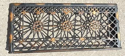 Antique Jappaned Copper Heating Cooling Floor Wall Grate Vent Register Cover 32  • $299.99