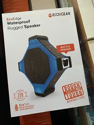 ECOXGEAR EcoEdge Rugged Waterproof Floating Portable Bluetooth Smart Speaker • $58.99