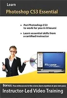 $9.95 • Buy Learn Adobe Photoshop CS3   Instructor-led Video Training    Brand New Sealed