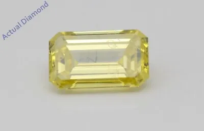 Emerald Cut Loose Diamond (1 Ct Yellow(irradiated) Vs2(enhanced) Clarity) IGL • £1117.66