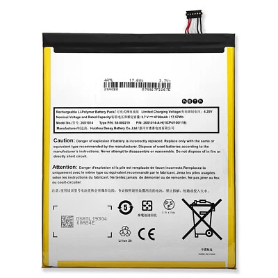 $14.49 • Buy 3.7V Battery For Amazon Kindle Fire HD 8 7TH GEN SX034QT Year 2017 MC-31A0B8