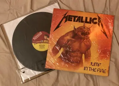 Metallica Jump The Fire Megaforce Records Music For Nations Label Album Vinyl • $350