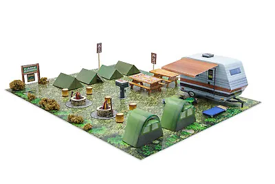 1/48 O Scale Scout Camp & Camper Diorama Building Kit Fits Lionel Bachmann • $15.75