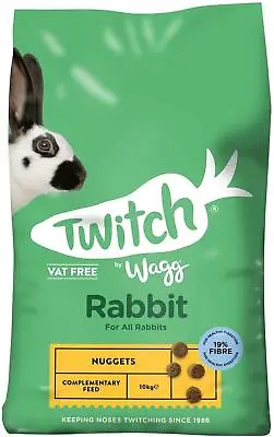 Wagg Twitch Rabbit Food Strong Immune System Glossy Coat Balanced Diet 4kg • £8.74