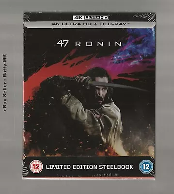 47 Ronin - Uk Exclusive 4k Uhd Blu Ray Steelbook - New & Sealed • £49.99