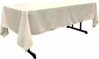 60  X 84  Long Rectangular Tablecloth - Polyester Poplin Tablecloth For Events  • $13.99