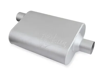 Flowmaster FlowMonster 2 Chamber Muffler 2.25  Offset Inlet Center Out 42441-FM • $39.95