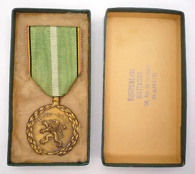 Belgium / Belgian Ww2 Militia Service Medal 1940 - 1945 In Box • £35.99