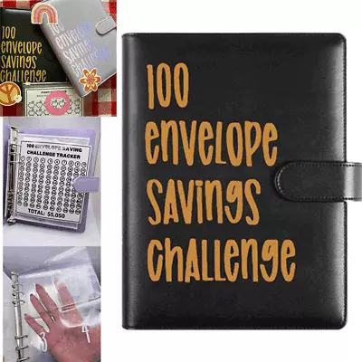 100 Envelope Money Saving Challenge Binder $5050 Cash Saving Challenge Book • $43.09