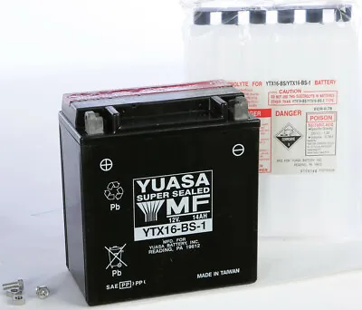 $98.74 • Buy Yuasa Maintenance Free Battery YTX16-BS-1 YUAM32X61