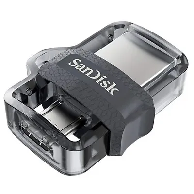 SanDisk 32GB Ultra Dual Type-A/Micro USB Flash Drive Memory Stick USB 3.0 OTG • £8.23