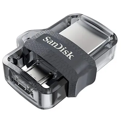 SanDisk 64GB Ultra Dual Type-A/Micro USB Flash Drive Memory Stick USB 3.0 OTG • £8.81