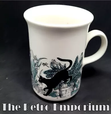 VINTAGE Ceramic BLACK CAT  ENGLAND Mugs  RETRO Ceramic Mugs • $5