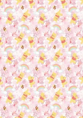 Lined Window Valance Curtain 42 X 15 Disney Winnie The Pooh Piglet Sweet Rainbow • $22.99