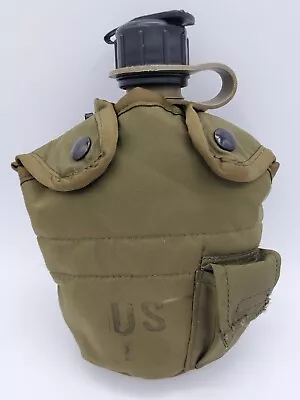 US Army 1 QT Quart Canteen And LC-2 Insulated Cover Pouch With Alice Clips Lot • $18.49