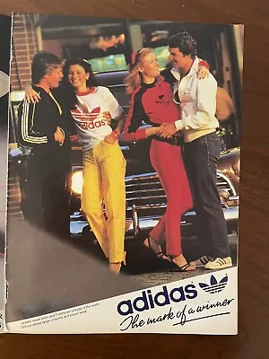 Adidas 1980s Vintage Print Ad Footwear Shoes Tracksuit Sports Rare • $38