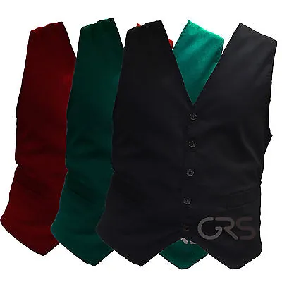 Waiters Hospitality Waist Coats For Bar Staff Fancy Dress Halloween Costumes • £8.49