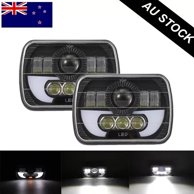 5X7  7x6  Rectangle LED Headlight For Ford F250 F350 F450 F550 Super Duty 2Pcs • $86.99