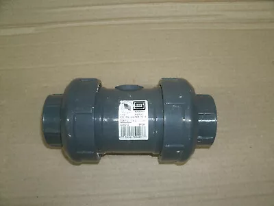 Spears 1 1/4in True Union Socket Weld PVC Ball Check Valve EPDM 2229-012 • $39.50