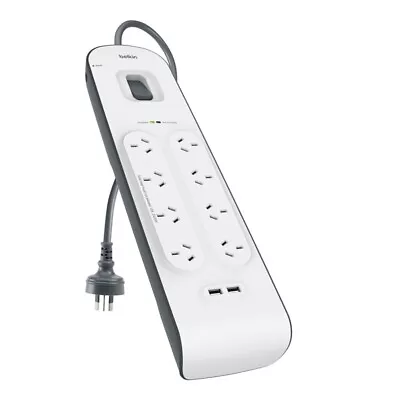 Belkin SurgePlus 8 Outlet 2 USB Surge Protector Powerboard • $89.60