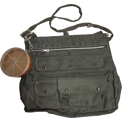 Vintage Fishing Bag Tackle Storage Box Waist Shoulder Lure Gear Storage Bag • $24.99