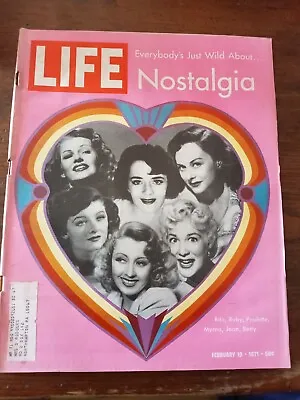 Life Feb 19 1971 Betty Grable; Myrna Loy; Rita Hayworth; Joan Blondell  • $9.99