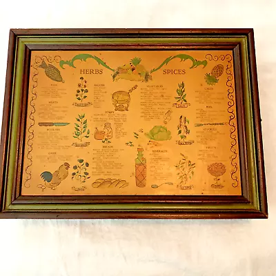 Vintage 1970s Spice Box Preowned Good Condition With Staining • $8.99
