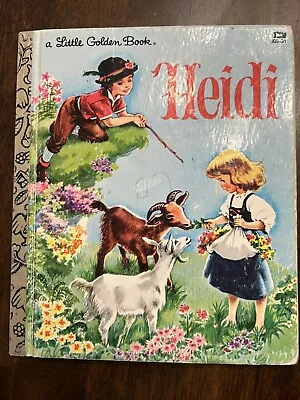 HEIDI Little Golden Book New York HC 1981 Vintage Children's Storybook • $3