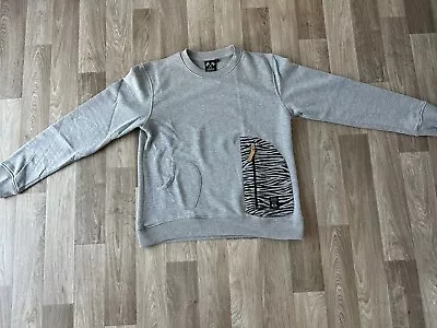 Trainer Spotter Crew Neck Sweatshirt Grey Size Large • £15